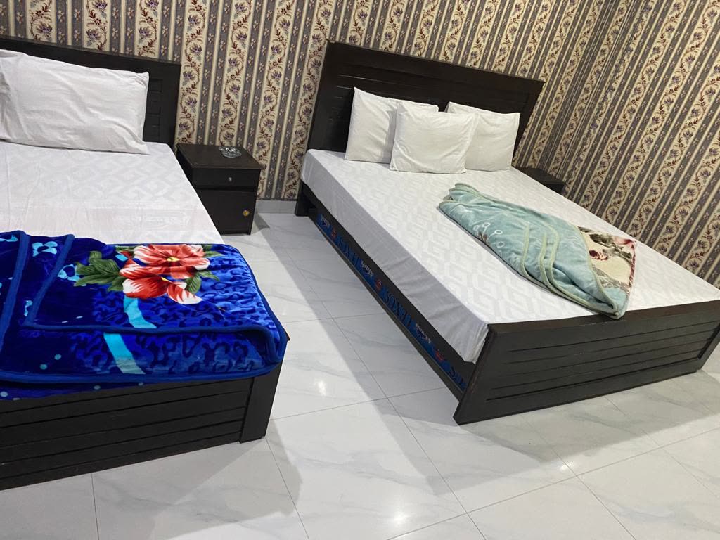 Double and single bed room